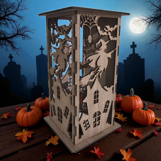 Custom Wooden Halloween Lanterns