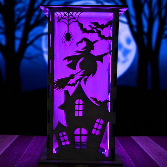 Custom Wooden Halloween Lanterns