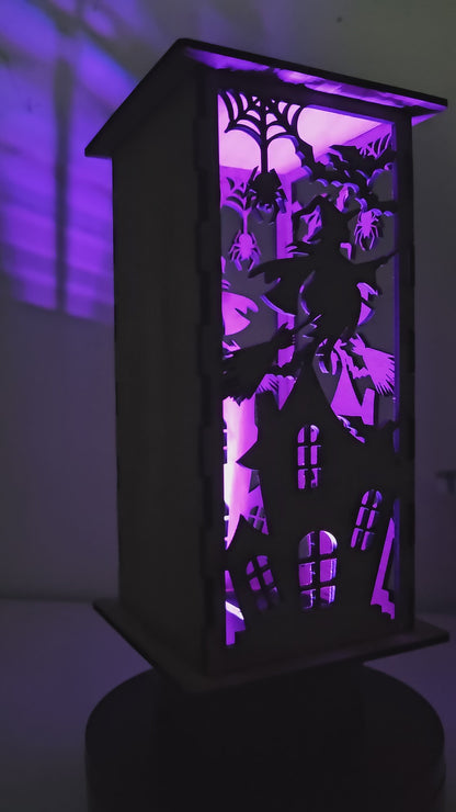 Custom Wooden Halloween Lanterns